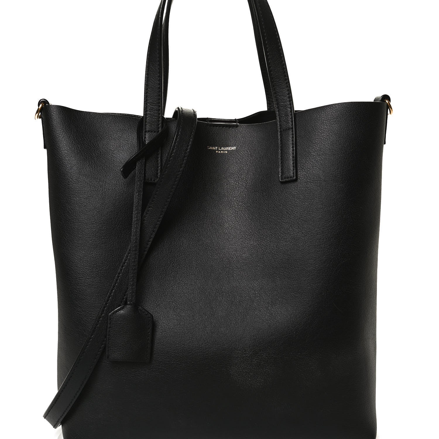 Saint Laurent Calfskin Toy Shopping Tote Black 9 of 15
