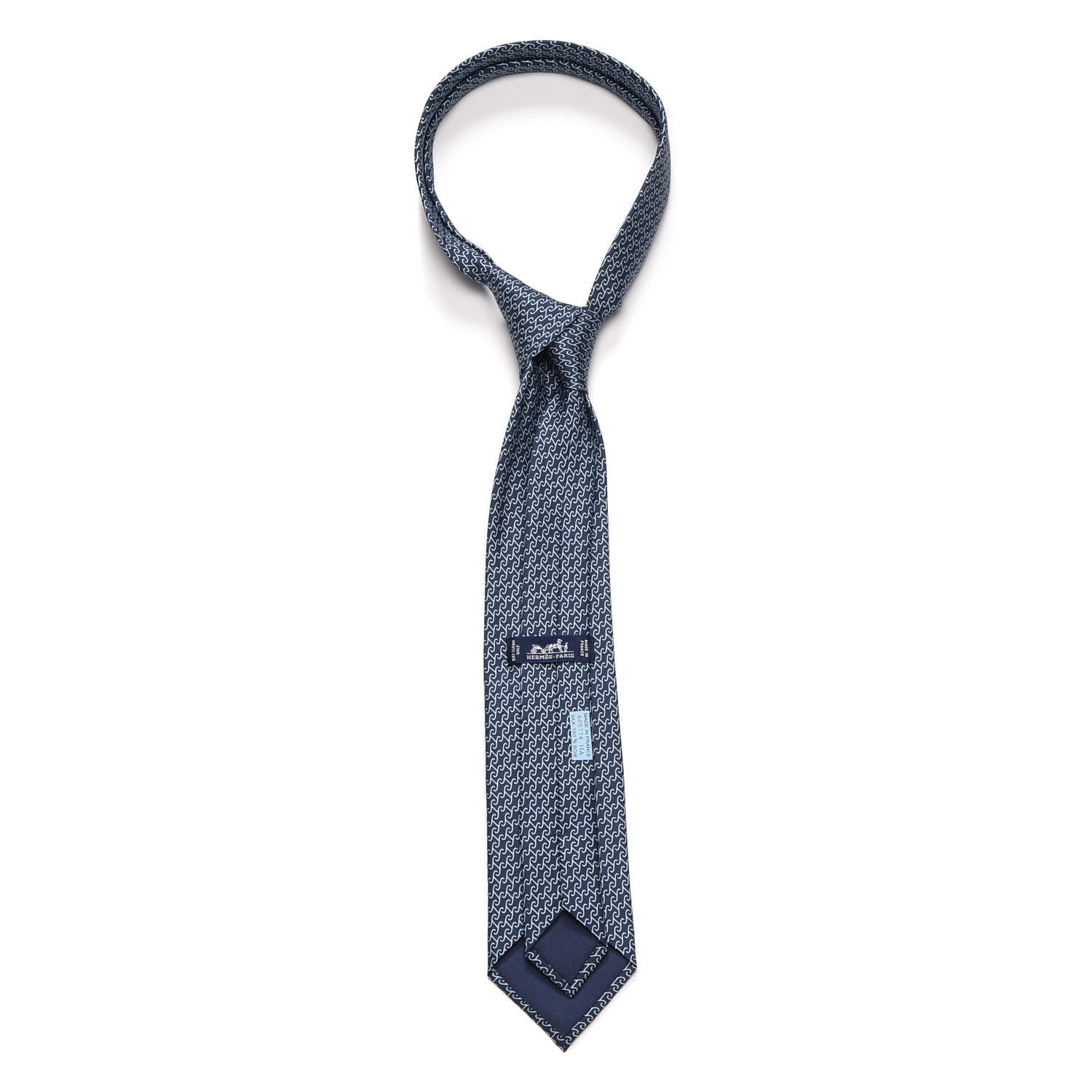 Hermes Mens Silk Printed Heraklion Neck Tie 3 of 5