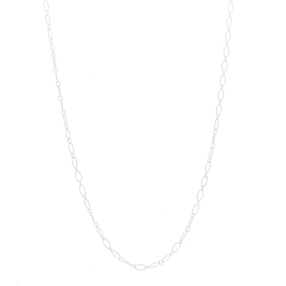 Tiffany Sterling Silver Oval Link Chain Necklace 24.5" 1 of 7