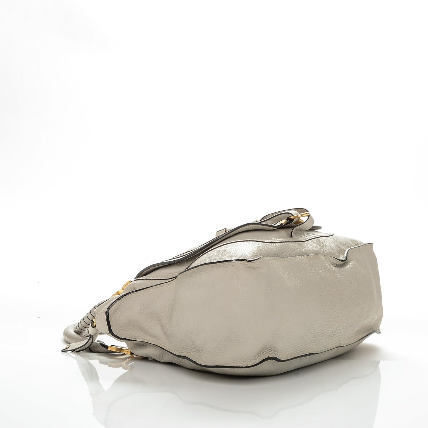 Calfskin Large Marcie Satchel Dove