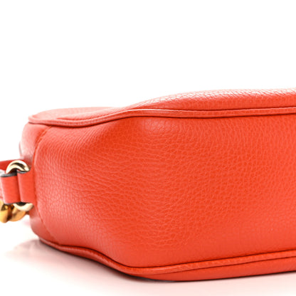 Gucci Pebbled Calfskin Small Soho Disco Bag Sun Orange 9 of 10