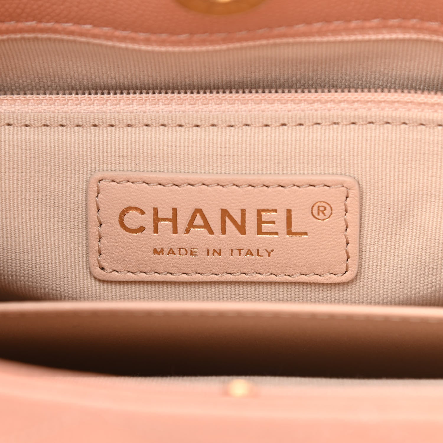 Chanel Caviar Quilted Wavy CC Hobo Beige 6 of 11