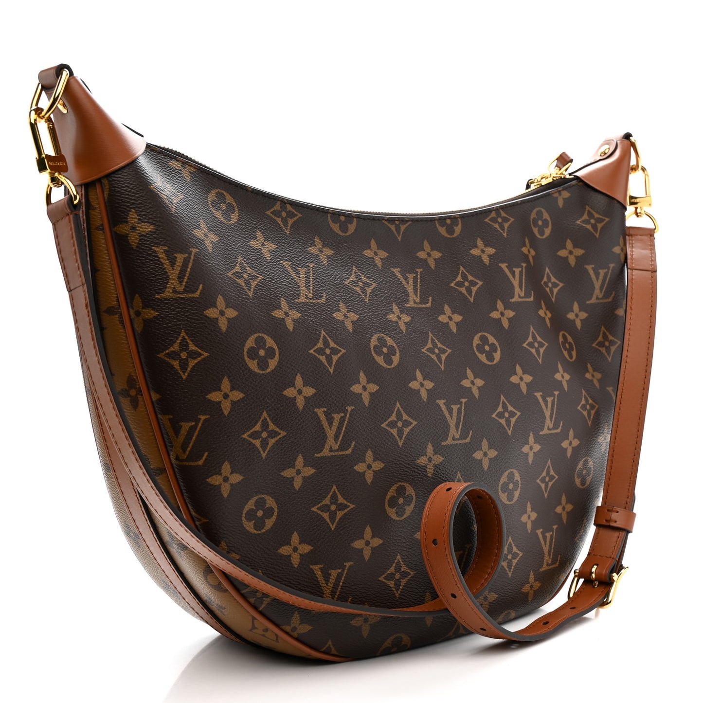 Reverse Monogram Loop Hobo