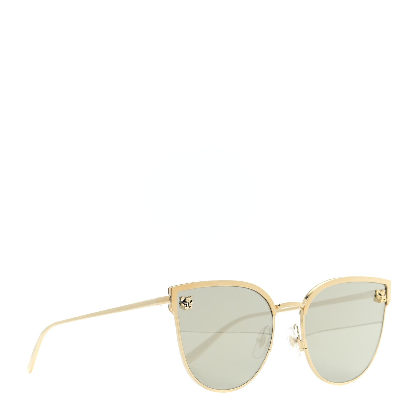 Panthere De Cartier Cat Eye Sunglasses Gold