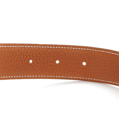 Hermes Box Togo 32mm H Belt 85 Black Gold 5 of 8