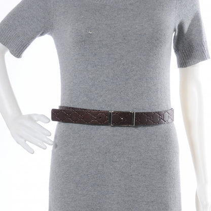 Gucci Guccissima Leather Belt 80 32 Brown 2 of 5