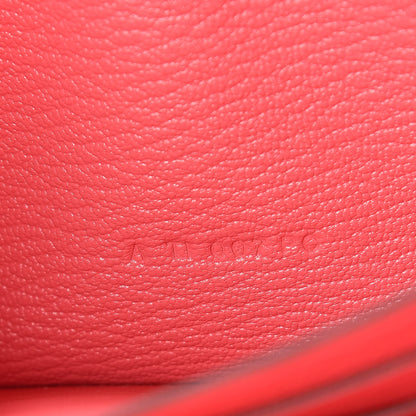 Hermes Chevre Mysore Kelly Longue Wallet Rose Lipstick 7 of 11