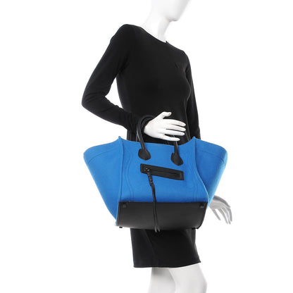 Celine Felt Medium Phantom Luggage Bright Blue 2 of 9