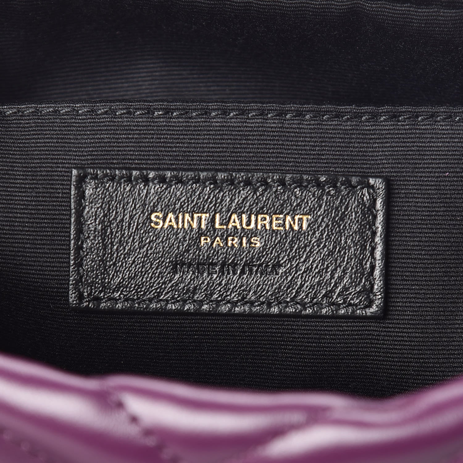Saint Laurent Calfskin Matelasse Monogram Lou Camera Bag Purple 6 of 10