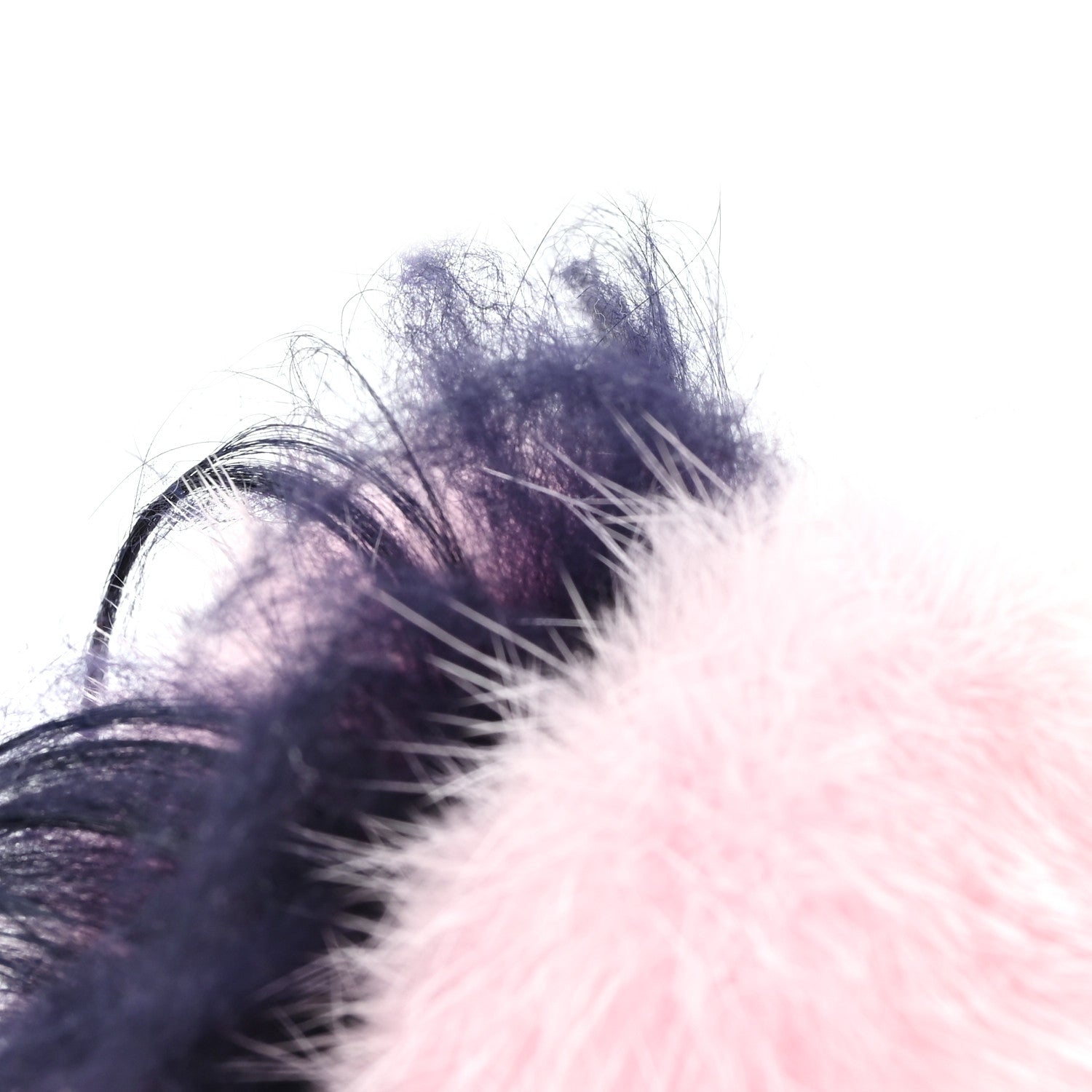 Fendi Shiny Nappa Mink Fox Fur Crystal QuTweet Dazzling Bag Bug Charm Multicolor 4 of 4