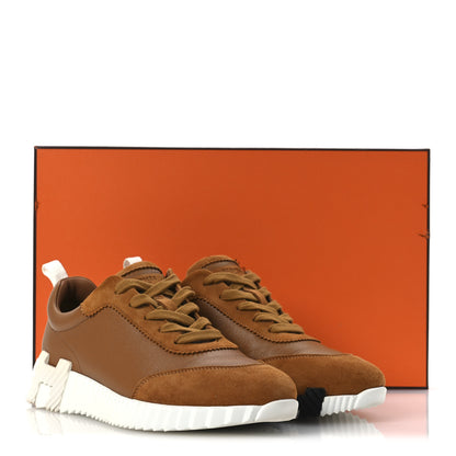 Hermes Sport Goatskin Suede Goatskin Womens Bouncing Sneakers 38.5 Naturel 11 of 11