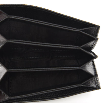 Prada Saffiano Metal Gusseted Card Holder Black 6 of 7