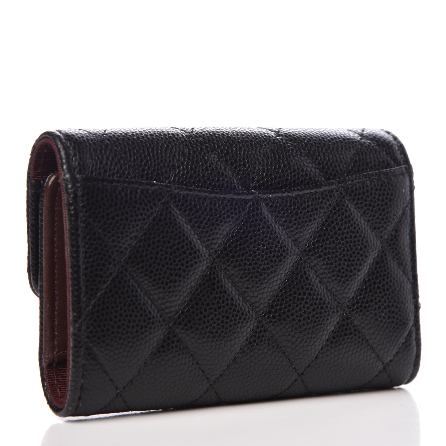 Chanel Caviar Quilted Classic 4 Key Holder Wallet Black 4 of 9