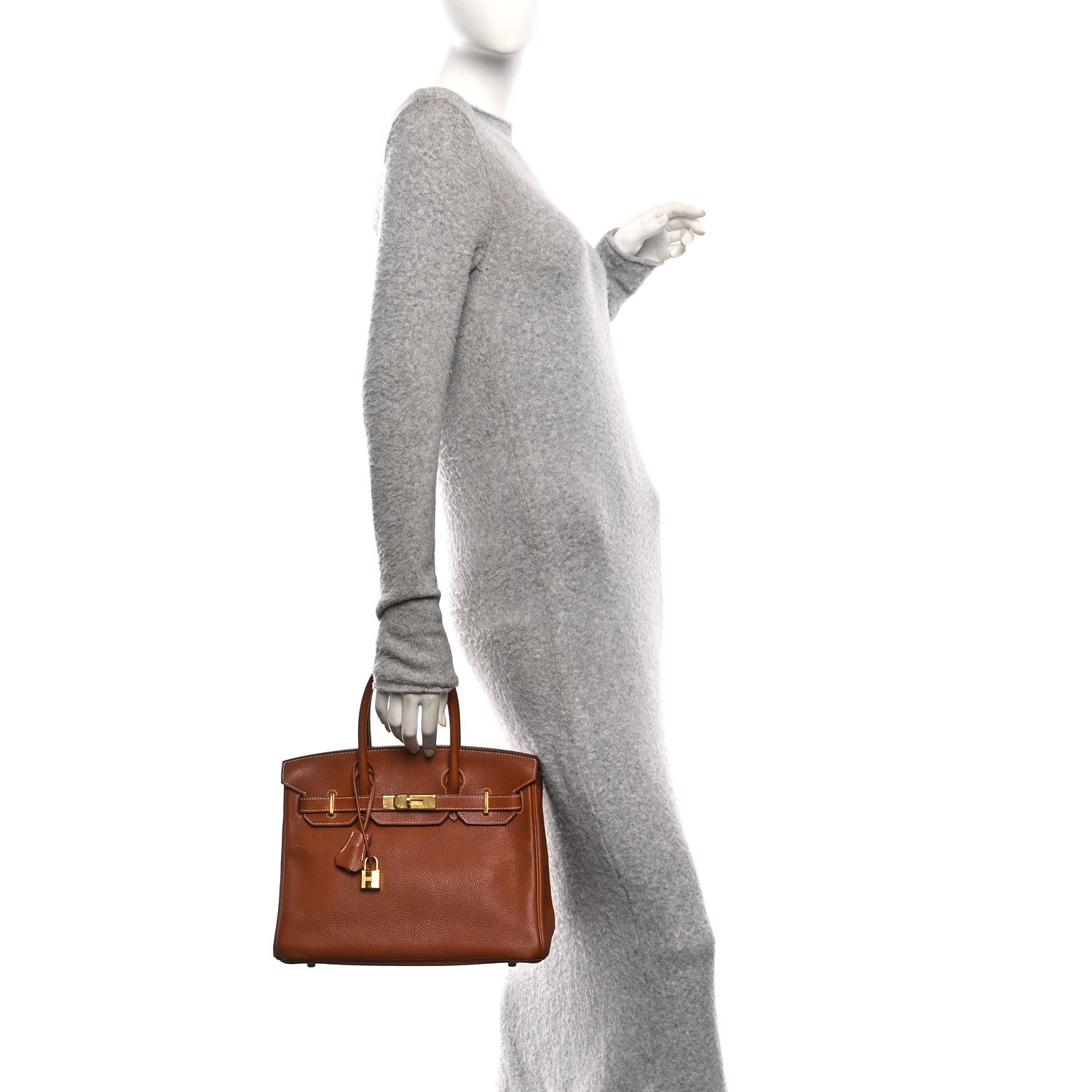 Hermes Natural Barenia Faubourg Birkin 30 Fauve 2 of 15