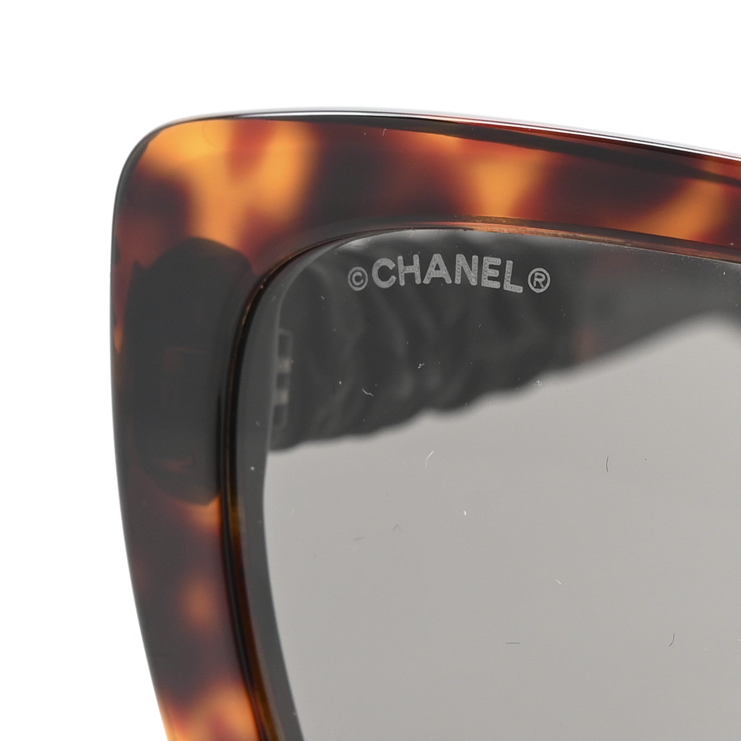 Chanel Acetate Calfskin Square Sunglasses 5476-Q-A Tortoise