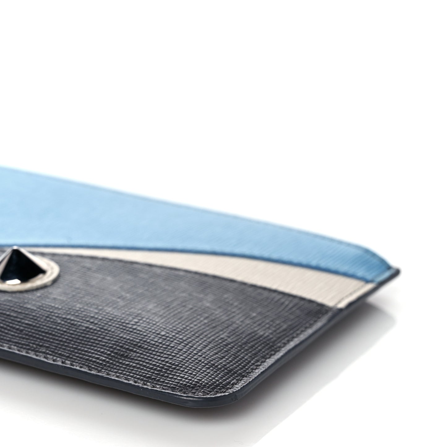 Vitello Elite QuTweet Studded Zip Pouch Asfalto Multicolor