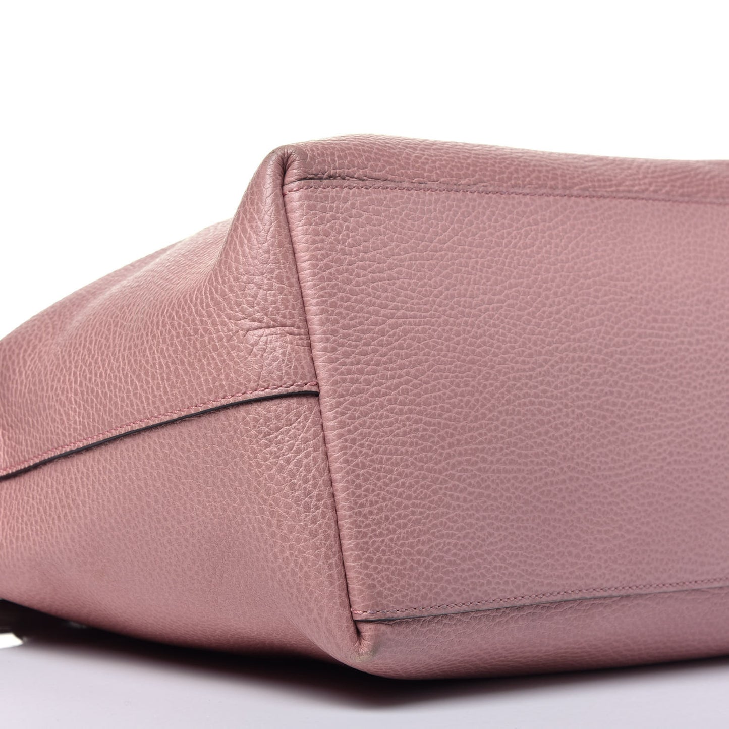 Dollar Calfskin GG Charm Dome Satchel Soft Pink
