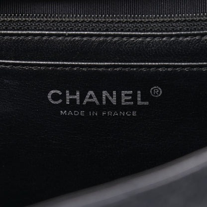 Chanel Washed Caviar Quilted Maxi Single Flap Black 5 of 9