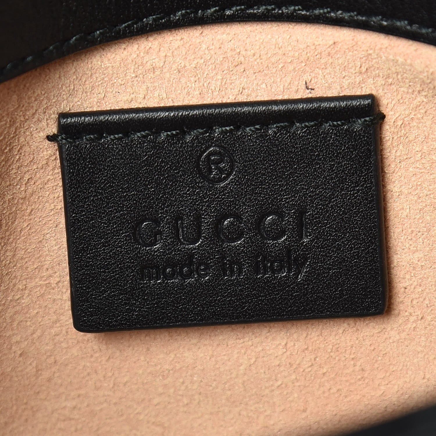 Gucci Calfskin Matelasse Super Mini GG Marmont Shoulder Bag Black 8 of 10