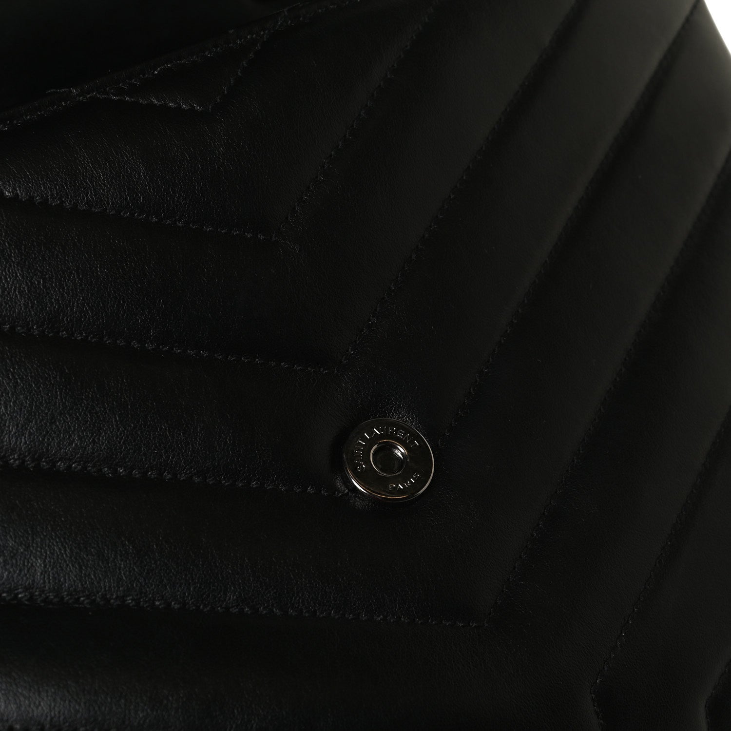 Saint Laurent Calfskin Y Quilted Monogram Medium Loulou Chain Satchel Black 17 of 17