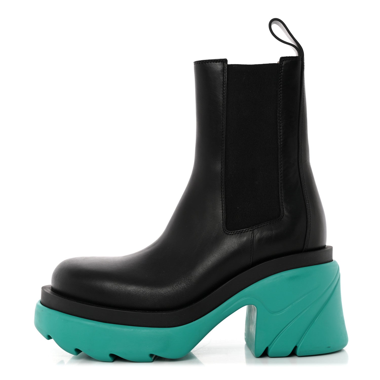 Bottega Veneta Calfskin The Flash Chelsea Boots 37.5 Black Neptune 1 of 13