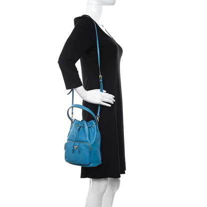 Prada Light Calf Mini Bucket Crossbody Bag Voyage 2 of 11