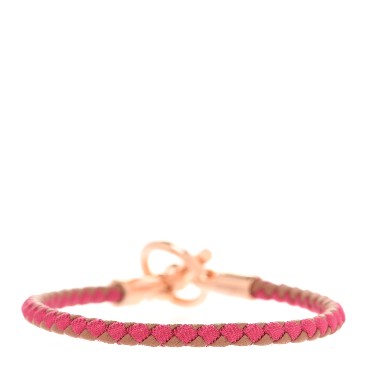 Swift Silk Braided Glenan Single Tour Bracelet T2 Gold Rose Indien