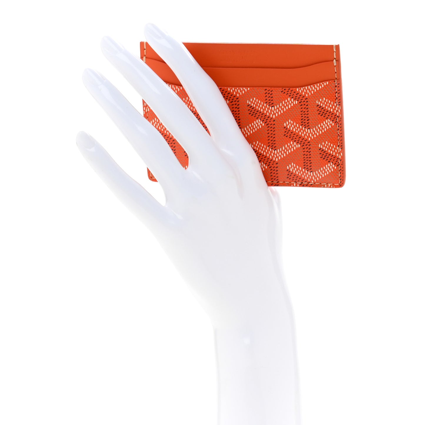 Goyardine Saint Sulpice Card Holder Orange