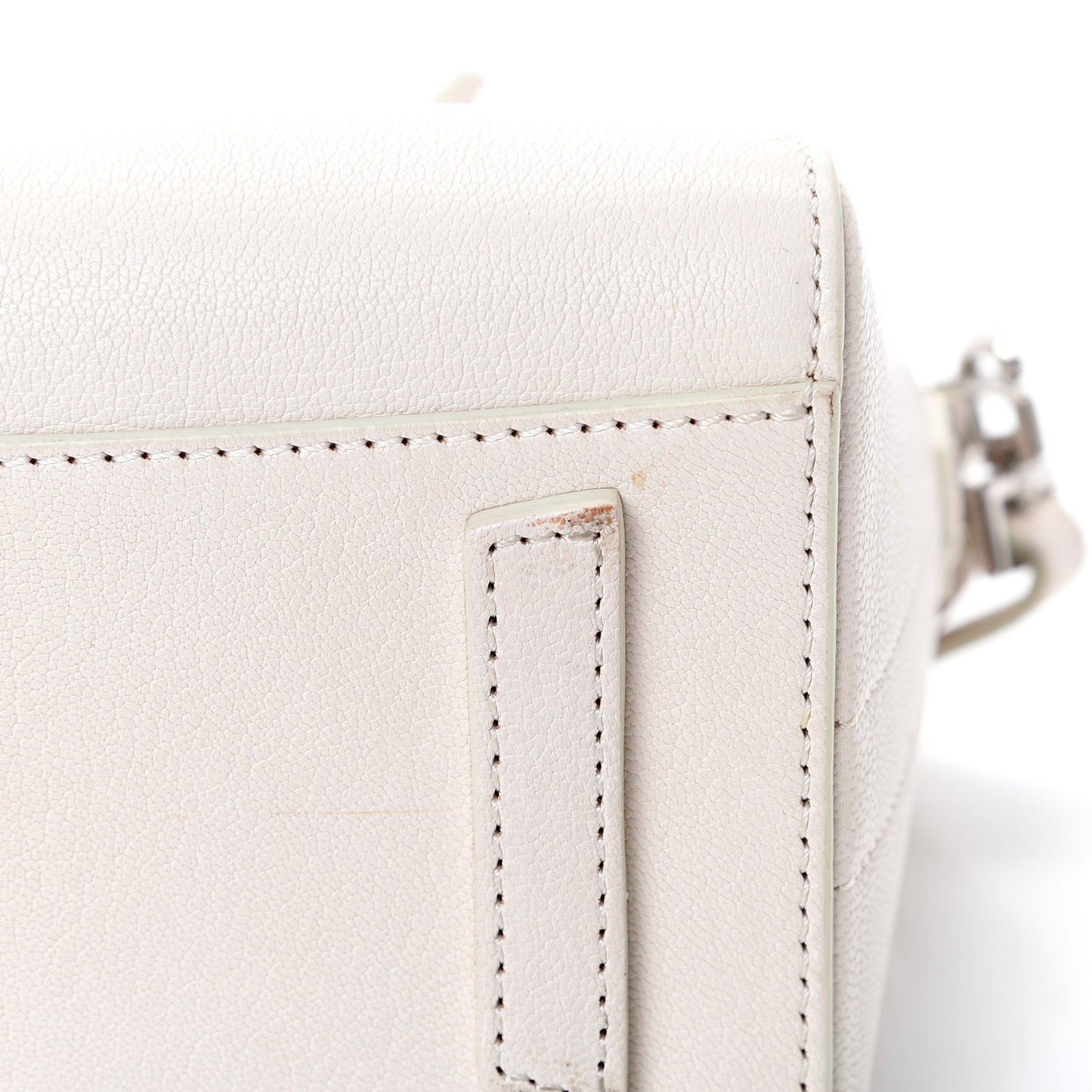 Sugar Goatskin Mini Antigona White