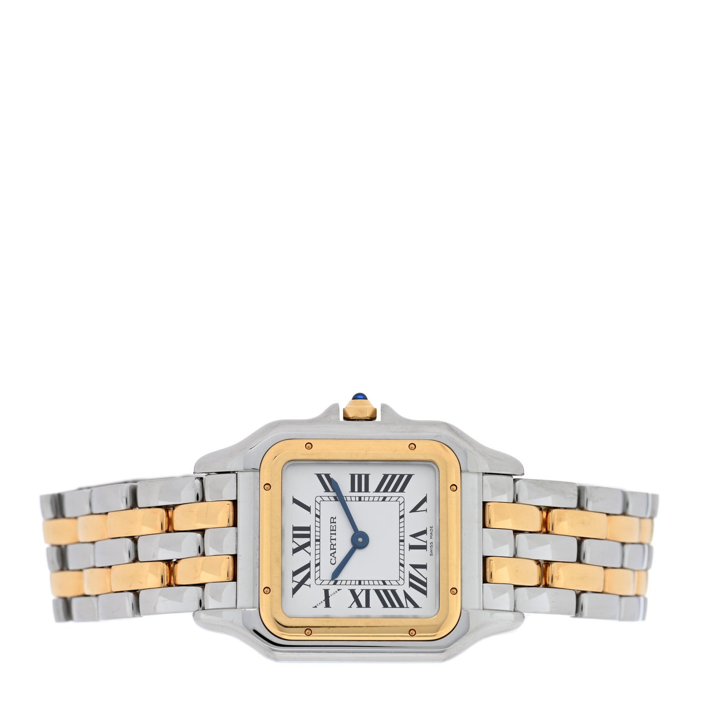 Stainless Steel 18K Yellow Gold 27mm Panthere Quartz Watch