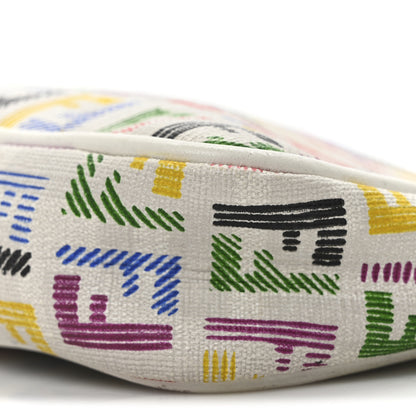 Fendi Zucchino Spalmati FF Multicolor Pochette White Multicolor 10 of 10