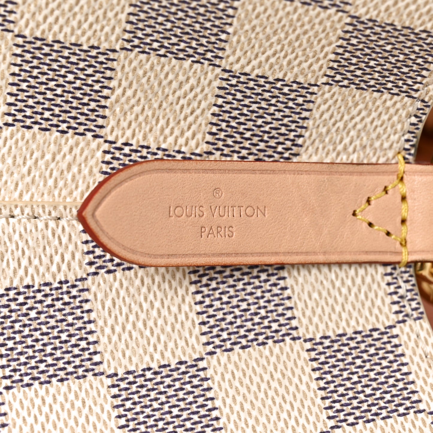Damier Azur Braided Neonoe MM Peach Cream