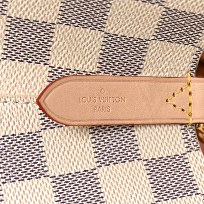 Louis Vuitton Damier Azur Braided Neonoe MM Peach Cream 6 of 9