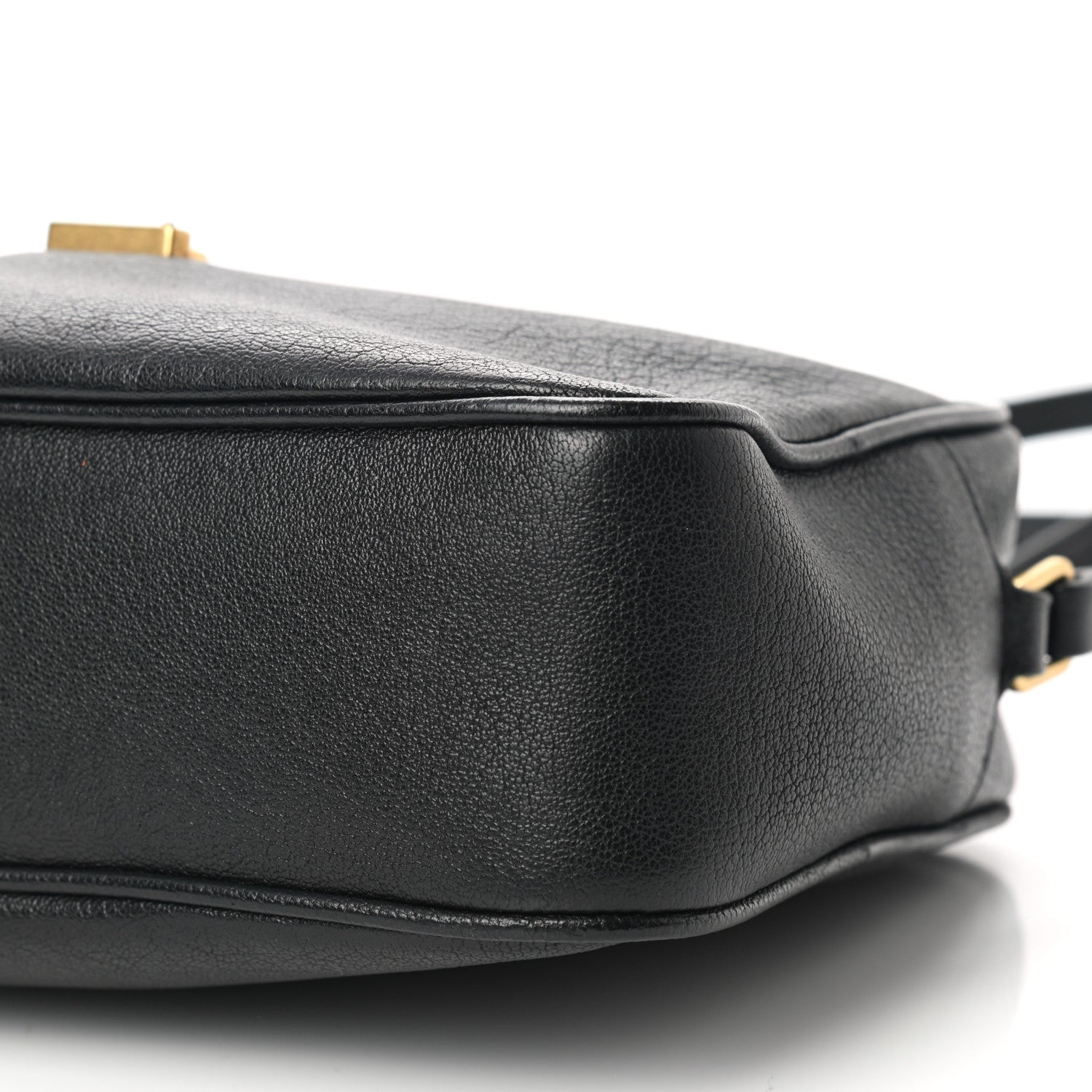 Saint Laurent Grained Lambskin Monogram Lou Camera Bag Black 10 of 11