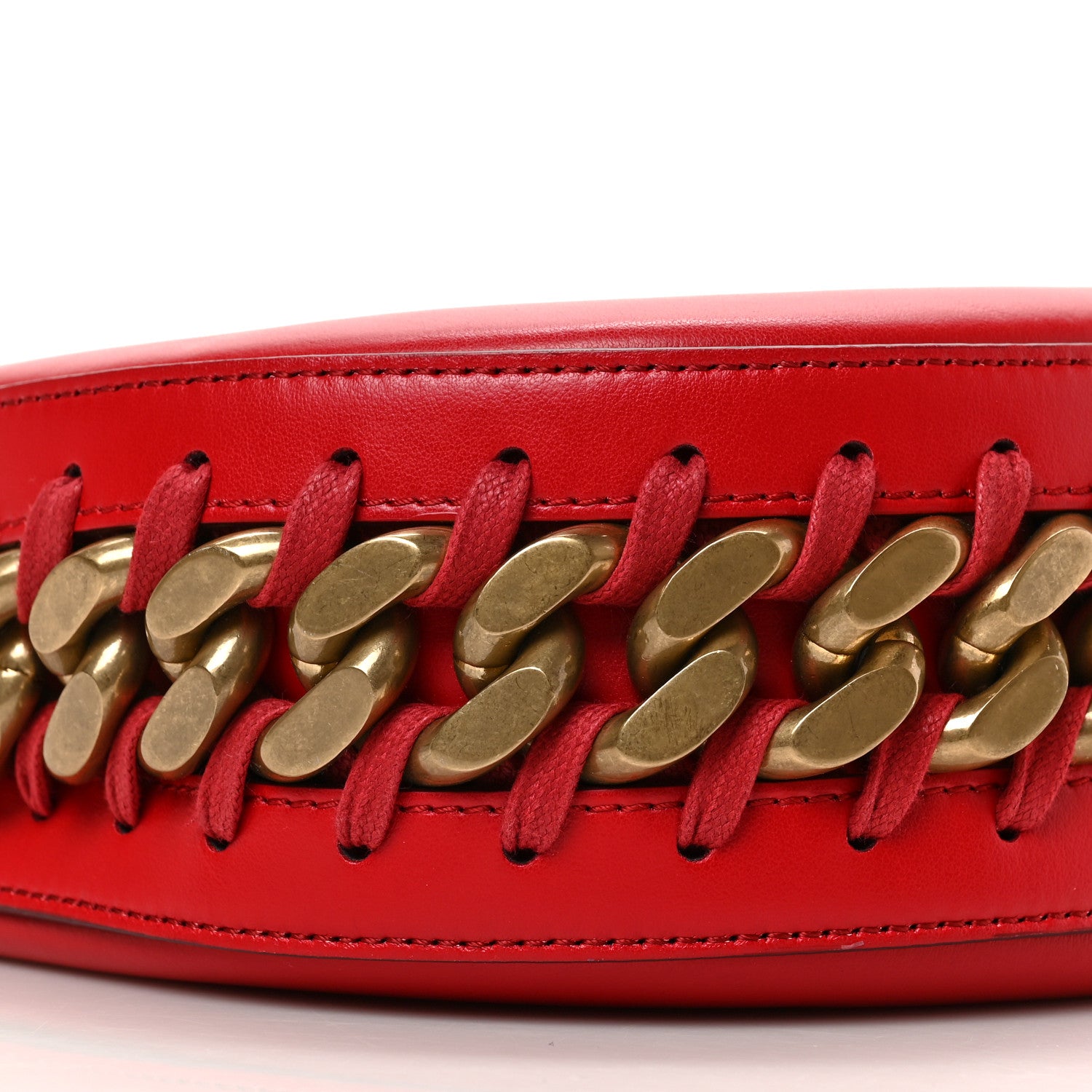 Stella McCartney Eco Alter Nappa Medium Frayme Shoulder Bag Red 7 of 8