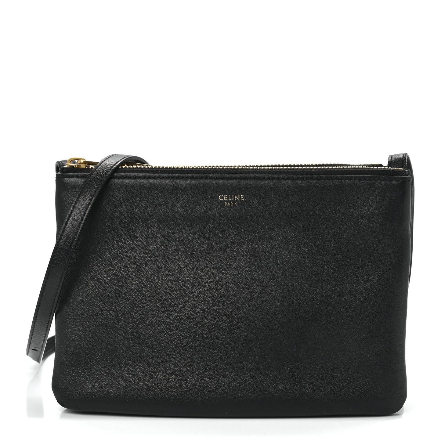 Lambskin Small Trio Crossbody Bag Black