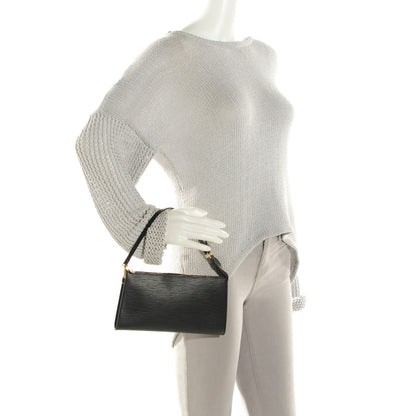 Louis Vuitton Epi Pochette Accessories 24 Black 2 of 7