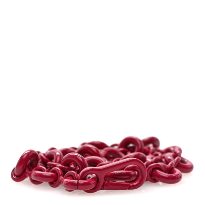 Loewe Brass Monochrome Donut Chain Shoulder Strap Ruby Red Glaze 1 of 3