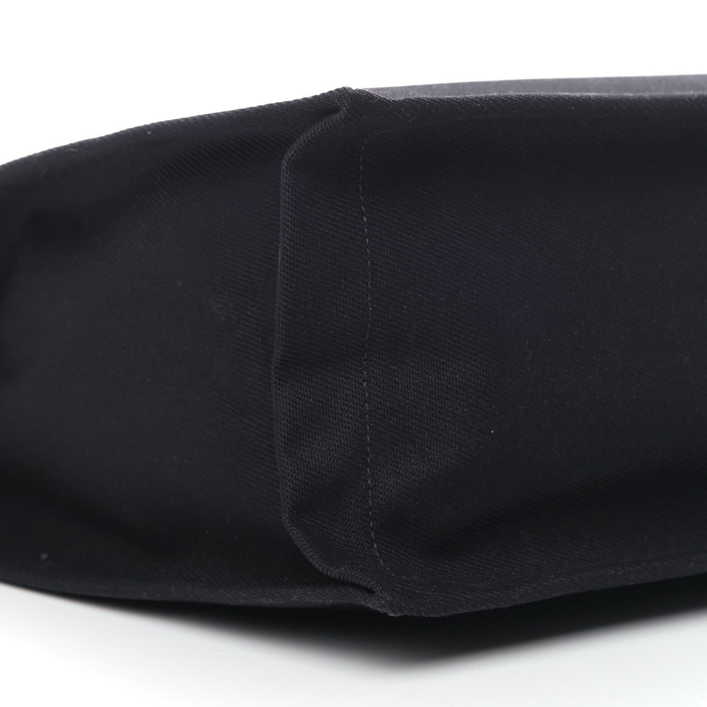 Linen Calfskin Rive Gauche North South Tote Black