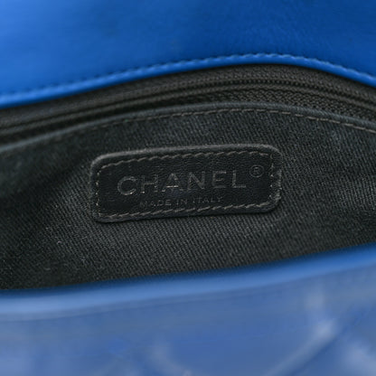 Chanel Patent Quilted Small Coco Shine Flap Blue 6 of 12