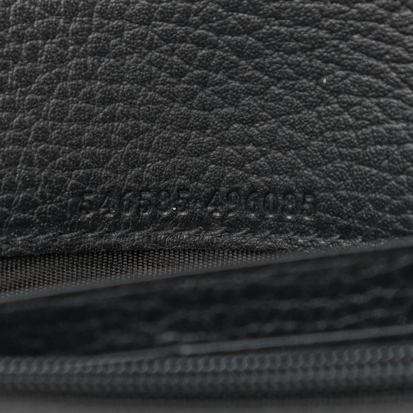 Calfskin Petite GG Marmont Wallet Chain Bag Black