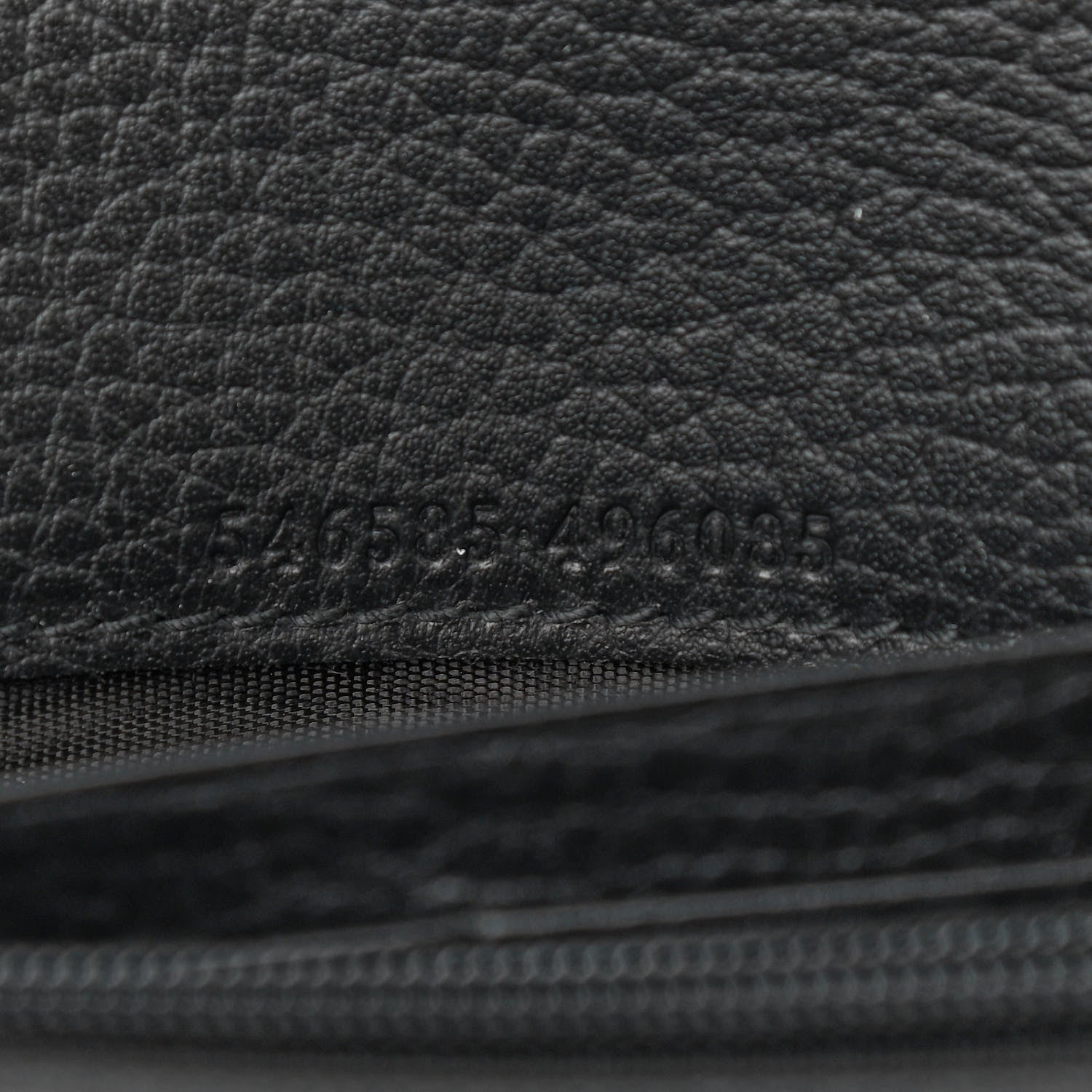 Gucci Calfskin Petite GG Marmont Wallet Chain Bag Black 7 of 7