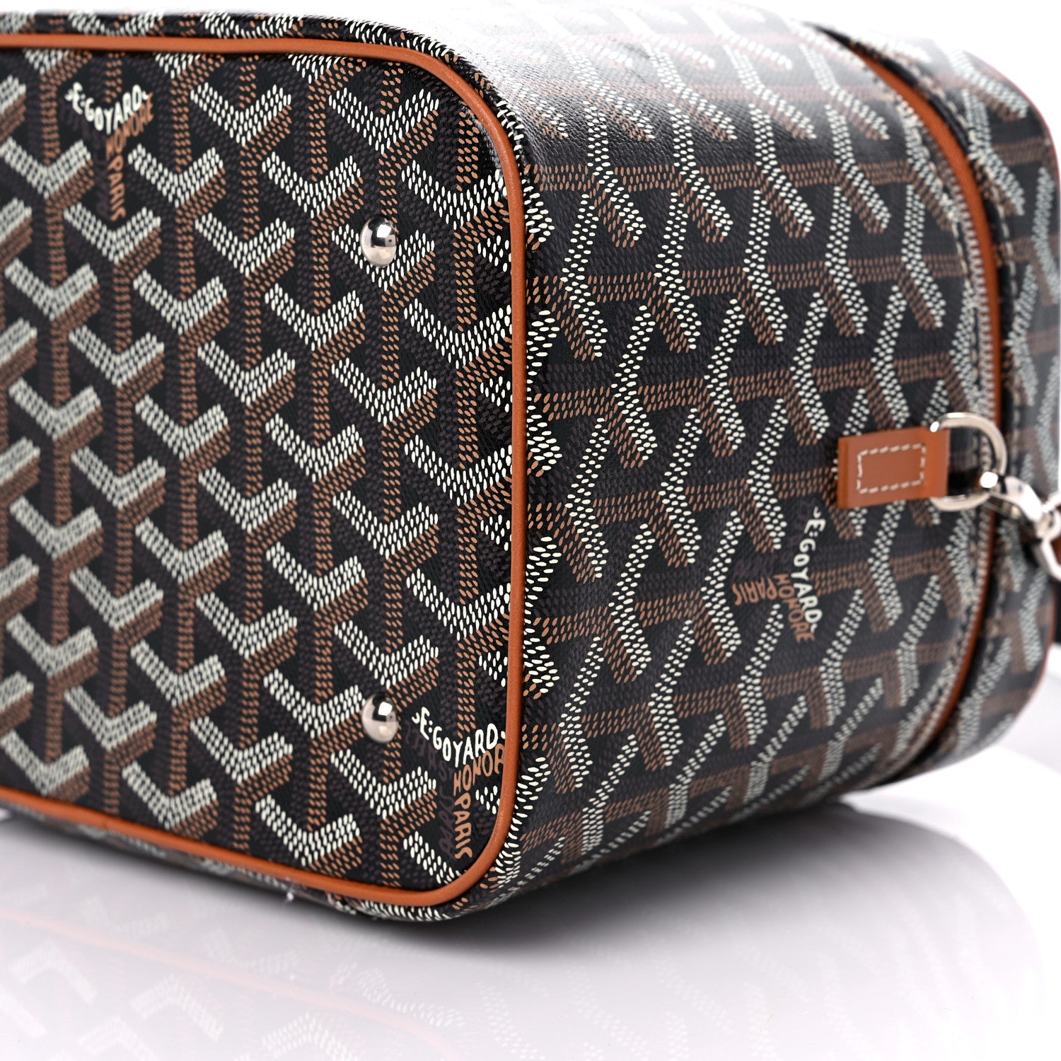Goyard Goyardine Muse Vanity Case Black Gold 6 of 9