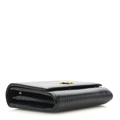 Gucci Dollar Calfskin Medium GG Marmont Wallet Black 4 of 6