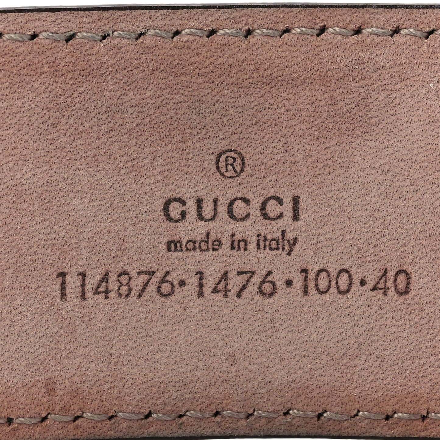 Metallic Calfskin Interlocking G 40mm Belt 100 40 Pewter