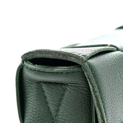 Bottega Veneta Grained Calfskin Maxi Intrecciato Cassette Crossbody Bag Raintree Green 11 of 12