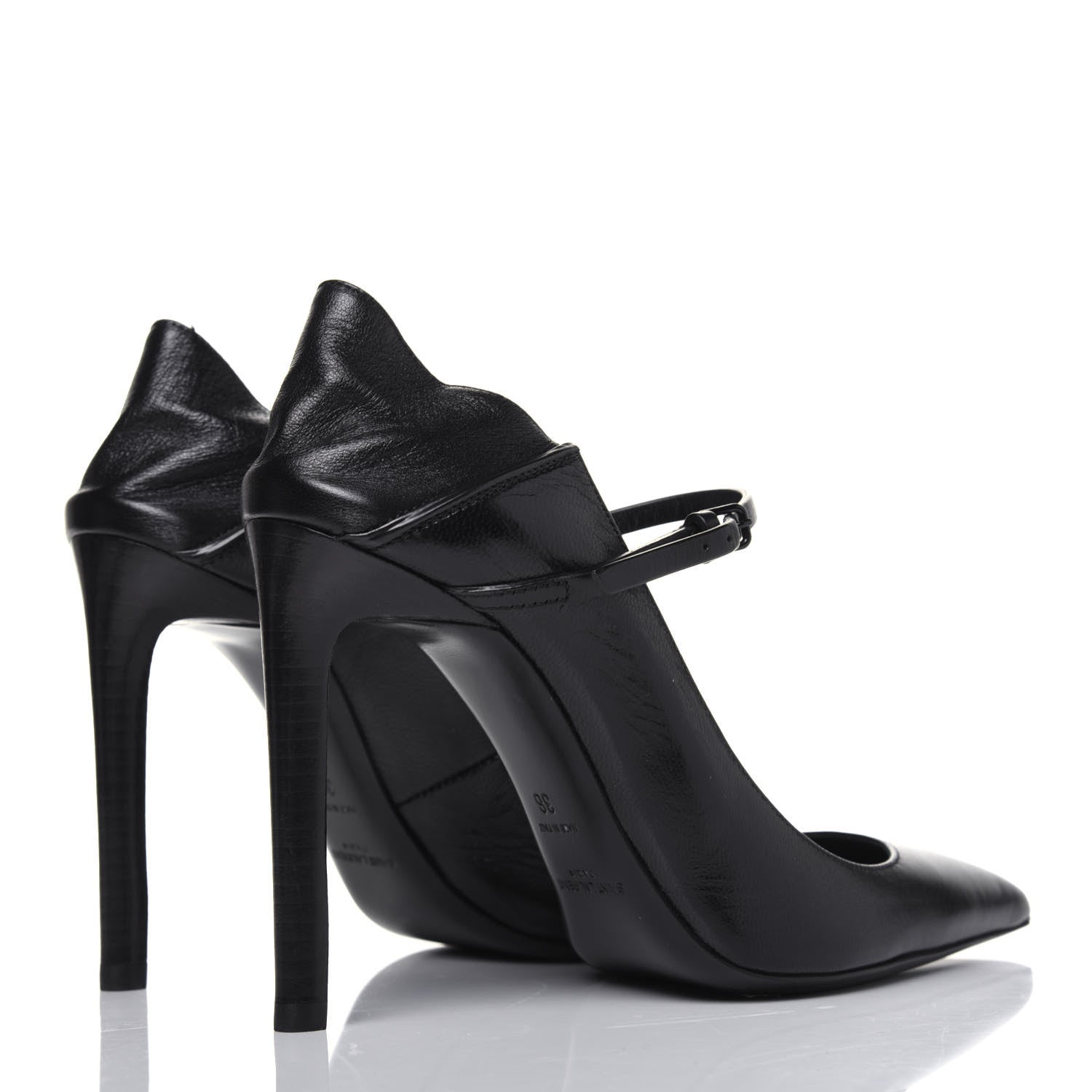 Saint Laurent Nappa Majorelle 105 Pumps 36 Black 4 of 10