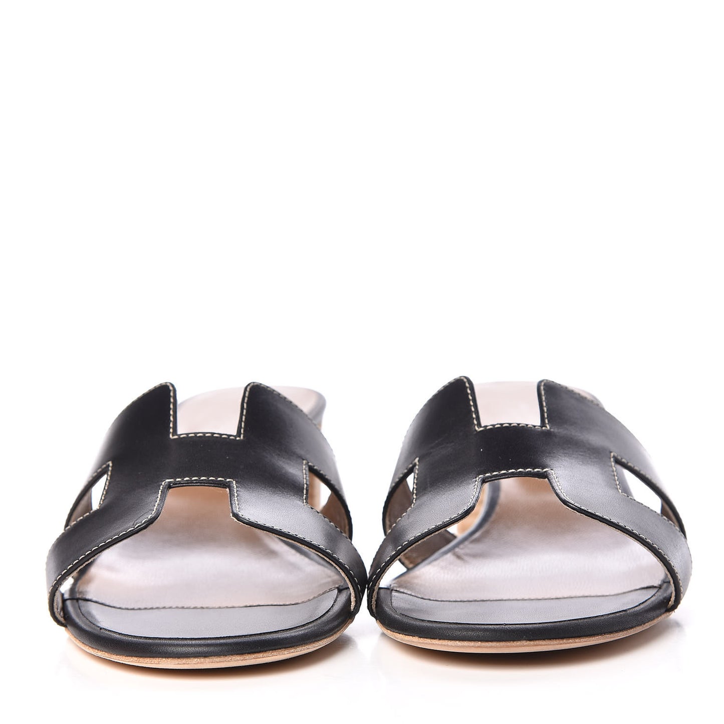 Calfskin Oasis Sandals 39 Black