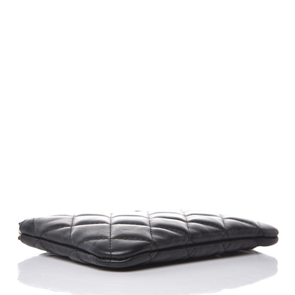 Chanel Lambskin Quilted Small Cosmetic Case Black 4 of 8