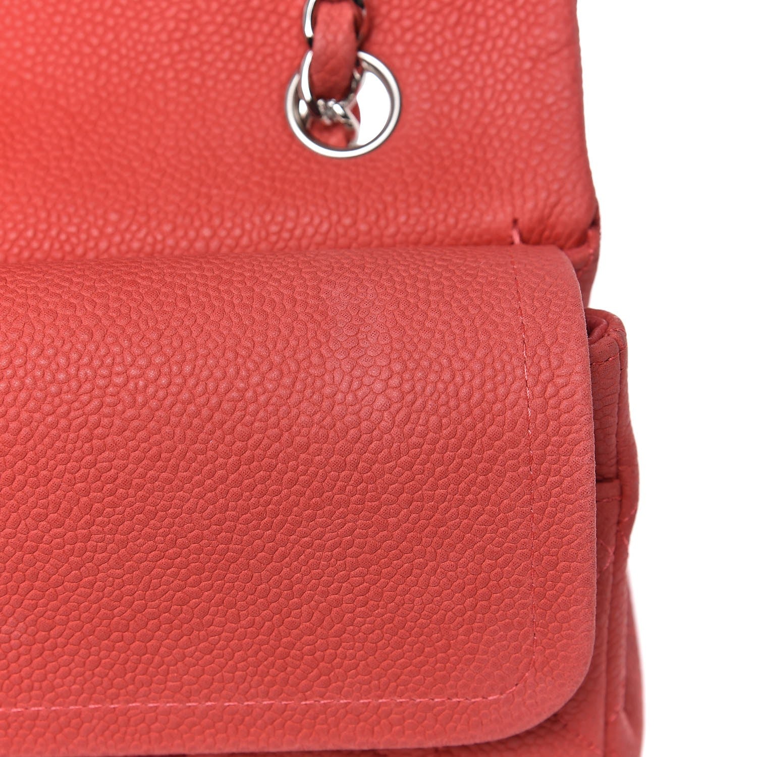 Chanel Iridescent Caviar Quilted Medium Double Flap Dark Pink 16 of 16